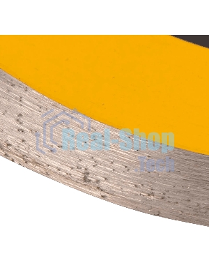 Диск алмазный отрезной Denzel 125 х 22,2 мм, сплошной, супертонкий, горячий пресс, мокрое резание