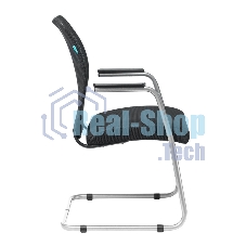 Кресло Бюрократ CH-599AV/TW-11 черный, экокожа, 120 кг, механизм качания