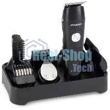 Машинка для стрижки Hyundai H-HC7120 черный/серебристый 5Вт (насадок в компл:10шт)