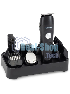 Машинка для стрижки Hyundai H-HC7120 черный/серебристый 5Вт (насадок в компл:10шт)