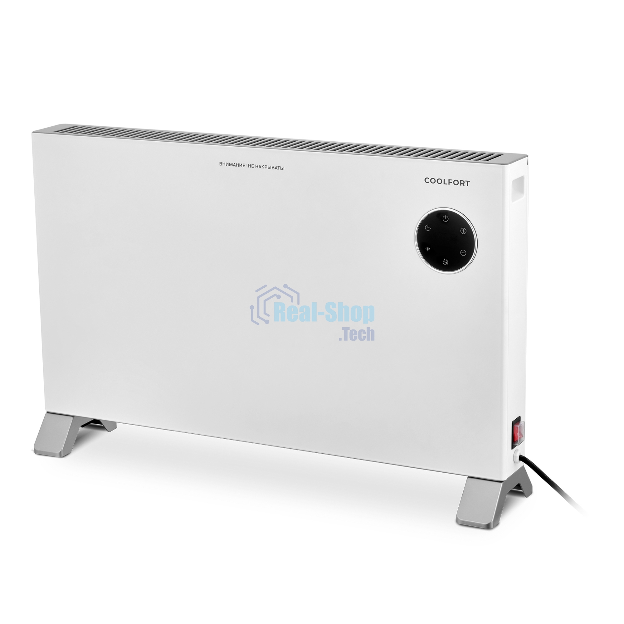 Конвектор Coolfort CF-3941 белый, 2000 Вт, 20 м2, термостат, дисплей, WiFi