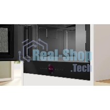 Микроволновая печь встраиваемая Bosch BFL9221B1 черный, 21 л, 900 Вт, переключатели - сенсор/поворотный механизм