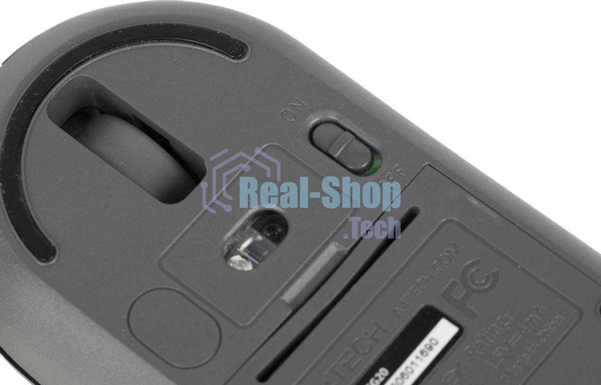 Мышь беспроводная A4Tech Fstyler FG20 серый, 2000 dpi, радиоканал, USB, кнопки - 4