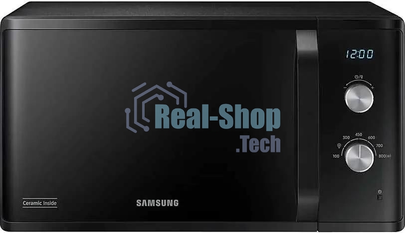 Микроволновая печь Samsung MS23K3614AK черный, 23 л, 800 Вт, переключатели - поворотный механизм