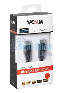Кабель HDMI 19M/M,ver. 2.1, 8K@60 Hz 1.5m VCOM CG860-1.5M