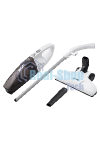 Пылесос вертикальный BBK BV2515 белый/серебро, питание от сети, 110 Вт, уборка сухая, пылесборник 0.8 л