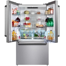 Холодильник LEX LFD595IxID нержавеющая сталь двухкамерный 404/177л морозилка снизу, No Frost, Side by Side