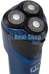 Электробритва роторная Hyundai H-SH8089 реж.эл.:3 питан.:аккум. голубой