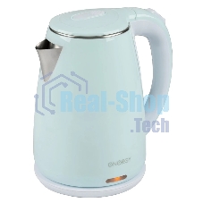 Чайник электрический Energy E-261 1,8л, двойной корпус, голубой,2200Вт(164141)