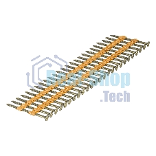 Гвозди Denzel для пнев. нейлера (крашен.), длина - 50 мм, диам. - 2,9 мм, 2000 шт.