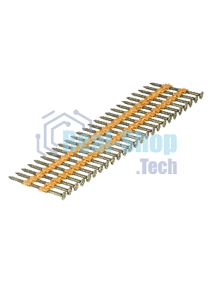 Гвозди Denzel для пнев. нейлера (крашен.), длина - 50 мм, диам. - 2,9 мм, 2000 шт.