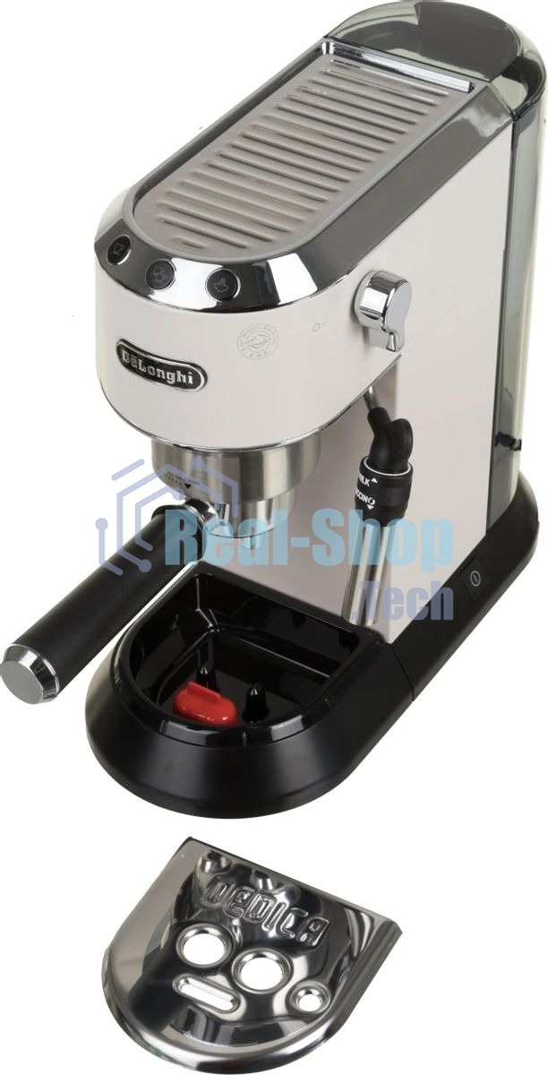 Кофеварка эспрессо DeLonghi EC685.W белый, исп. кофе - молотый/чалды, 1.1 л, 1350 Вт, 15 бар