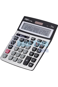 Калькулятор бухгалтерский Deli E39265 серый 16-разр.