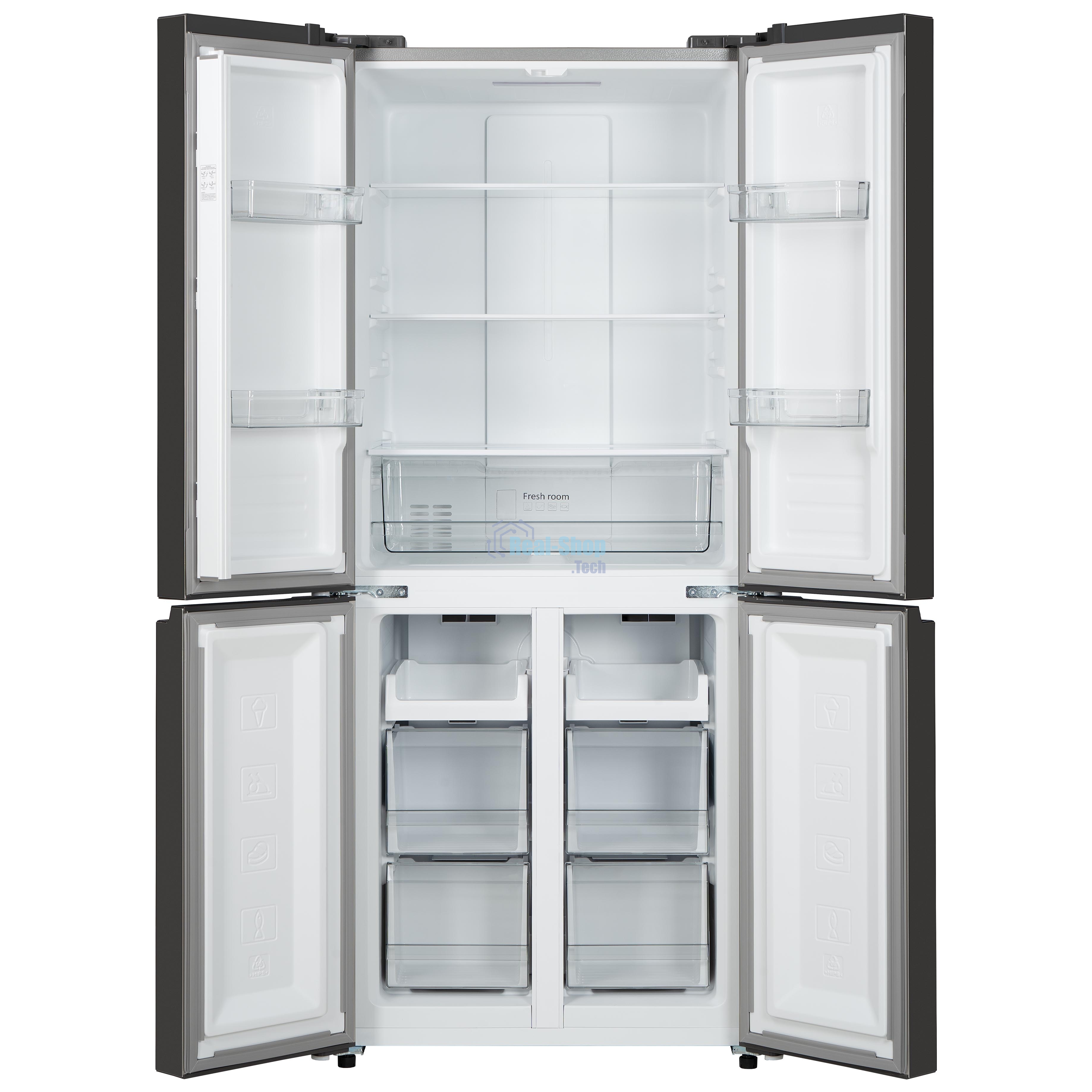 Холодильник Бирюса CD 405 I нержавеющая сталь двухкамерный 289/130л морозилка снизу Side by Side