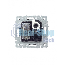 Розетка телевизионная двойная TV+RJ45 IEK Brite РТВ/РК12-БрШ (BR-AK20-1-K37) кат.5E шампань