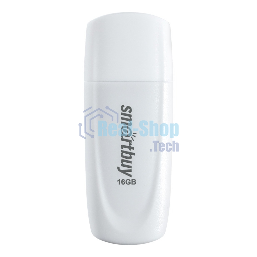 Флешка USB Smartbuy Scout White (SB016 Gb2SCW), 16Gb, USB 2.0, R/W 15/8, белый