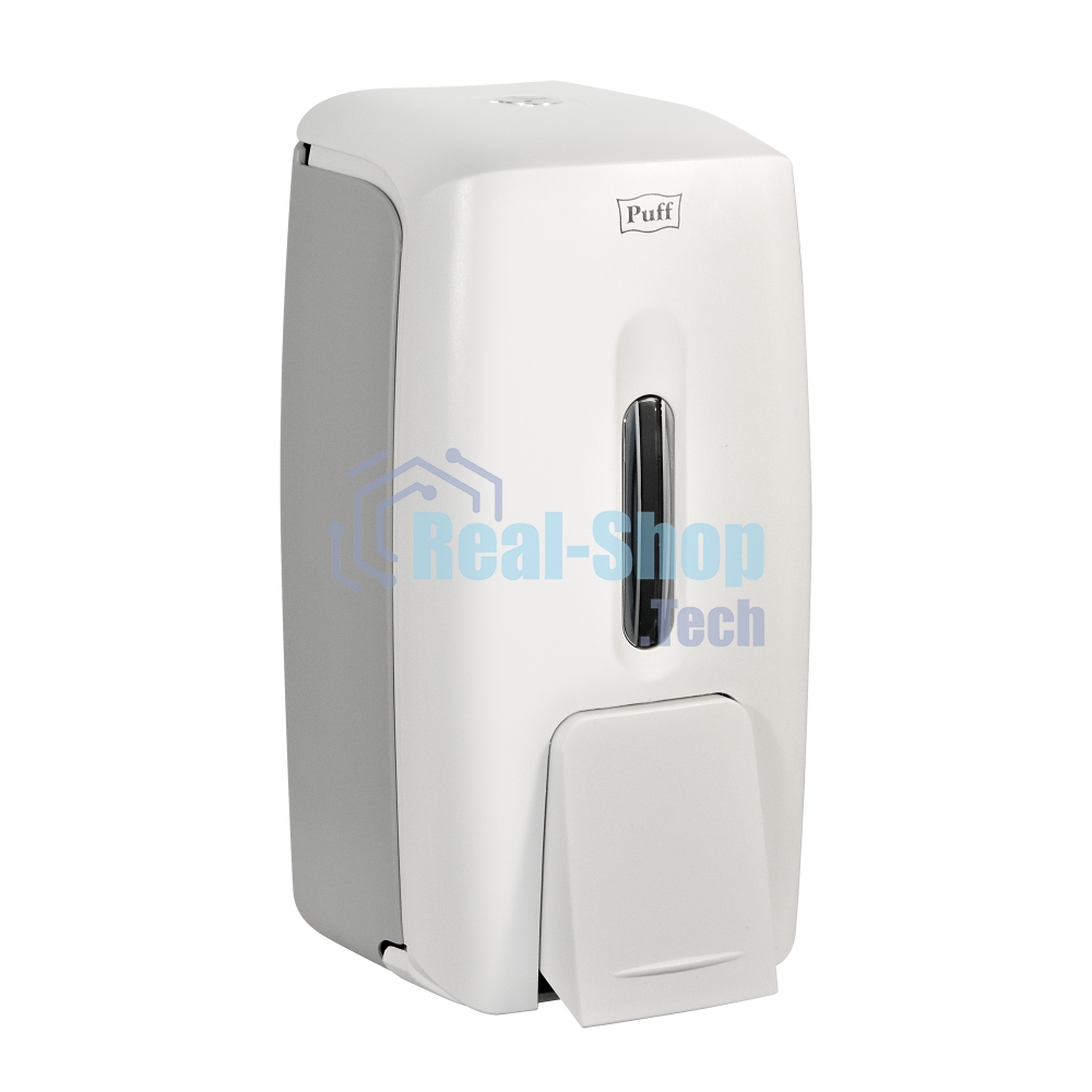 Дозатор для жидкого мыла пластик Puff-8120 белый, 0,8 л