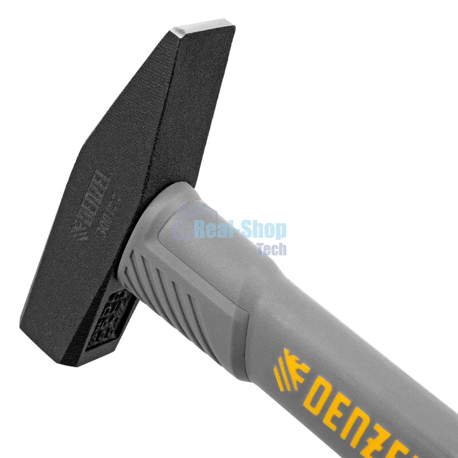 Молоток слесарный Denzel 300 г, кованый, фибергласовая рукоятка c TPR покрытием