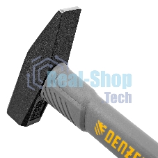 Молоток слесарный Denzel 300 г, кованый, фибергласовая рукоятка c TPR покрытием