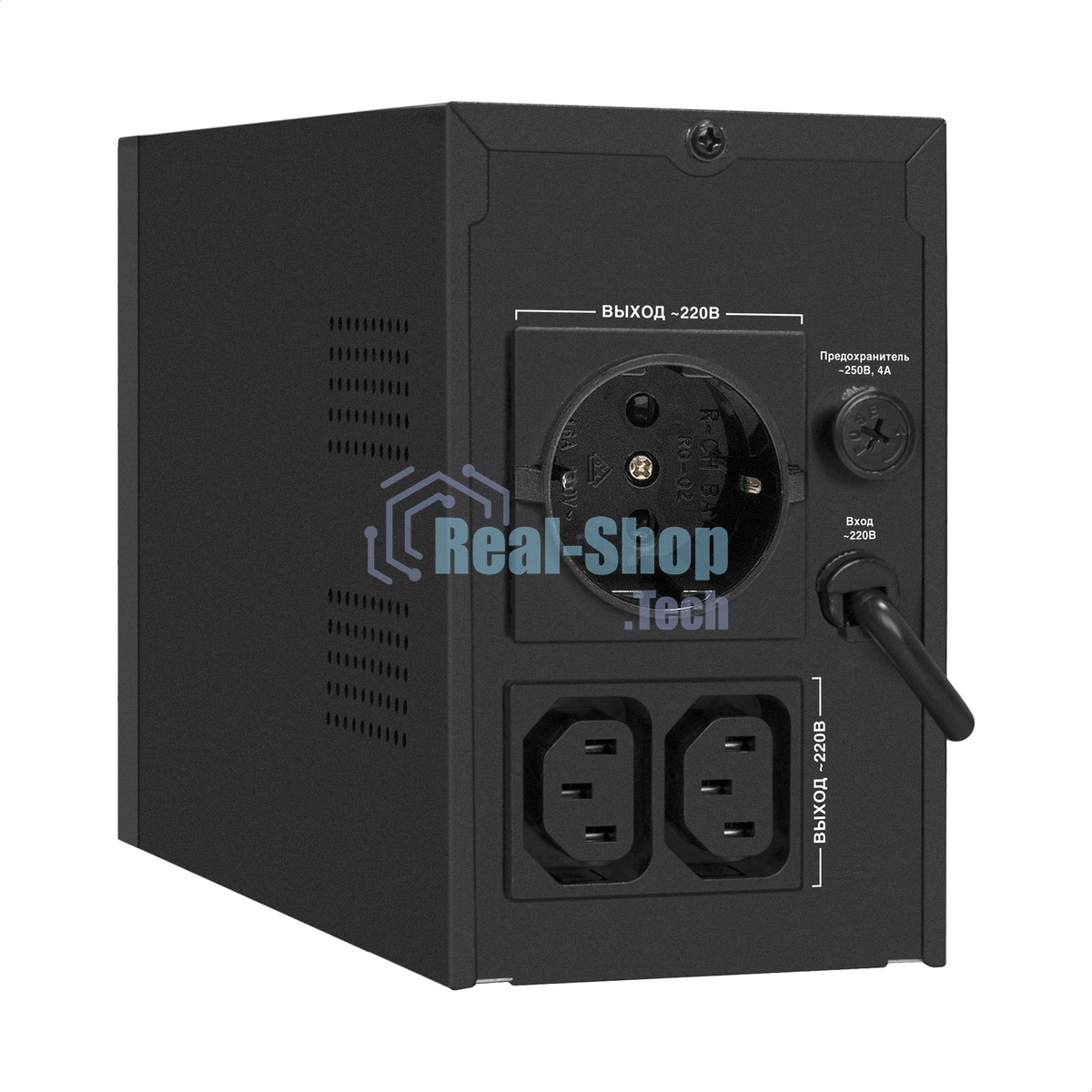 Источник бесперебойного питания ExeGate SpecialPro UNB-650.LED.AVR.1SH.2C13 650VA/360W, LED, AVR, 1*Schuko+2*C13, металлический корпус, черный