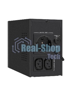 Источник бесперебойного питания ExeGate SpecialPro UNB-650.LED.AVR.1SH.2C13 650VA/360W, LED, AVR, 1*Schuko+2*C13, металлический корпус, черный