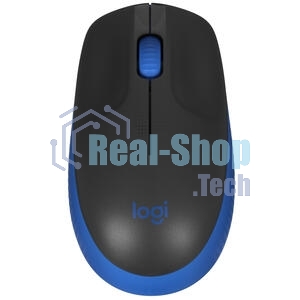 Мышь беспроводная Logitech M190 черный/синий, 1000 dpi, радиоканал, USB, кнопки - 3