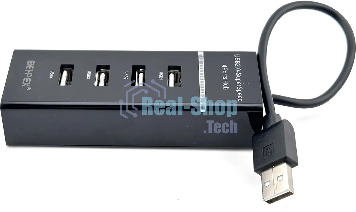 Разветвитель USB 2.0 BPH-920 4порт. черный