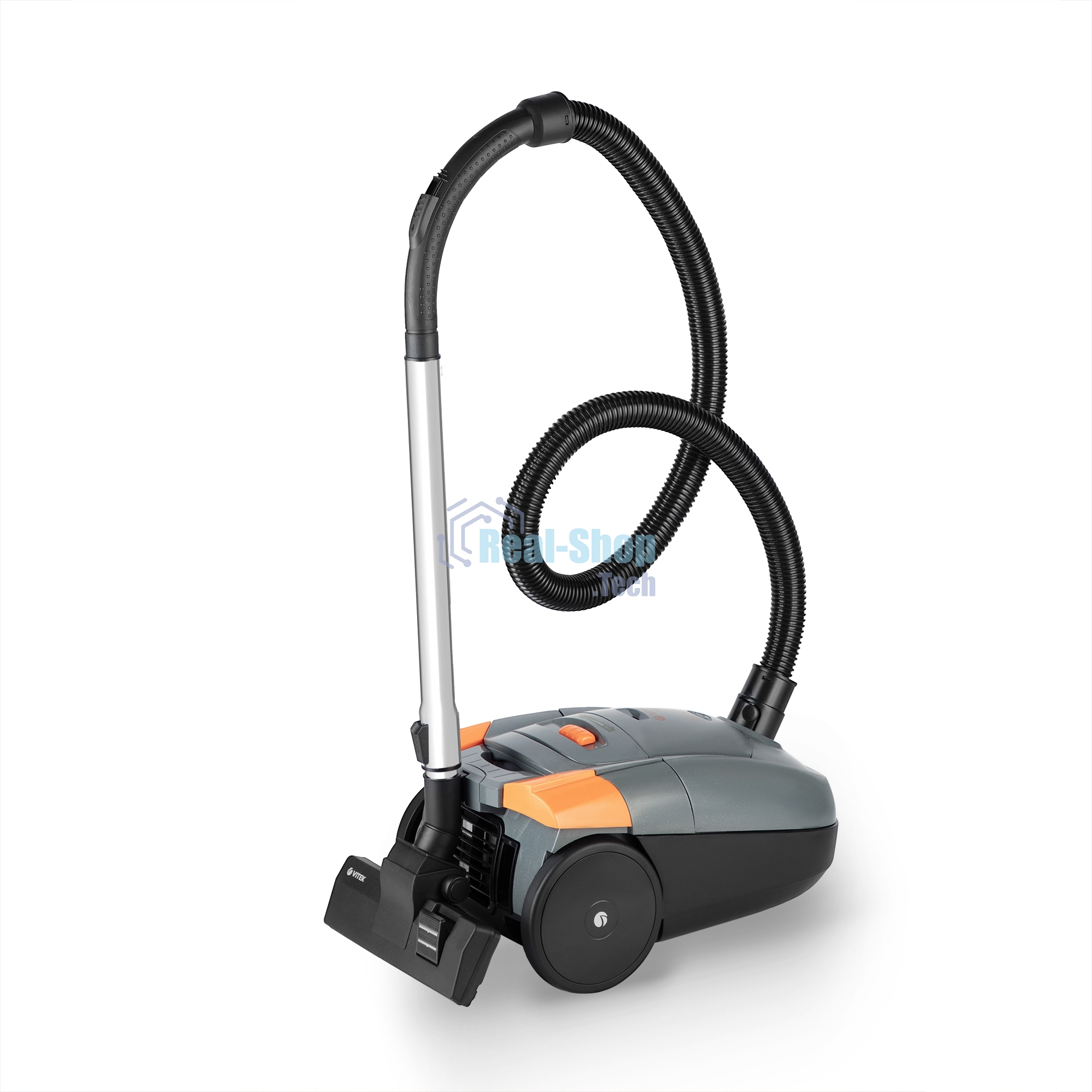 Пылесос Vitek VT-1819 серый, 400/1400Вт, уборка сухая, пылесборник мешок 3 л