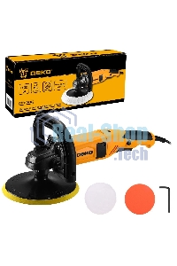 Шлифмашина полировальная сетевая DEKO DKP1400-180, 180мм, 1400 Вт