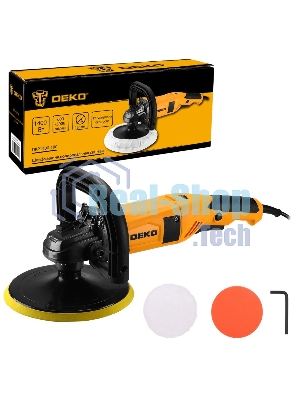 Шлифмашина полировальная сетевая DEKO DKP1400-180, 180мм, 1400 Вт
