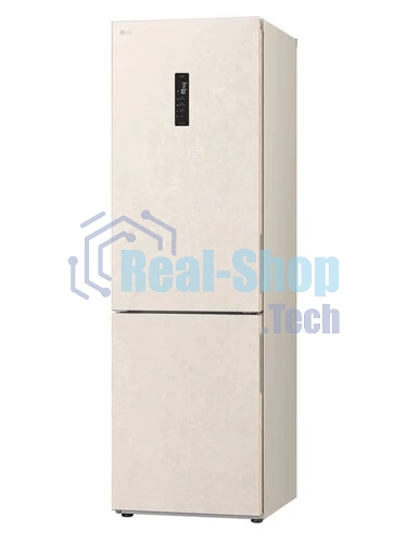 Холодильник LG GC-B459AEMW бежевый двухкамерный 234/110л морозилка снизу, No Frost