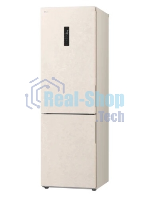 Холодильник LG GC-B459AEMW бежевый двухкамерный 234/110л морозилка снизу, No Frost