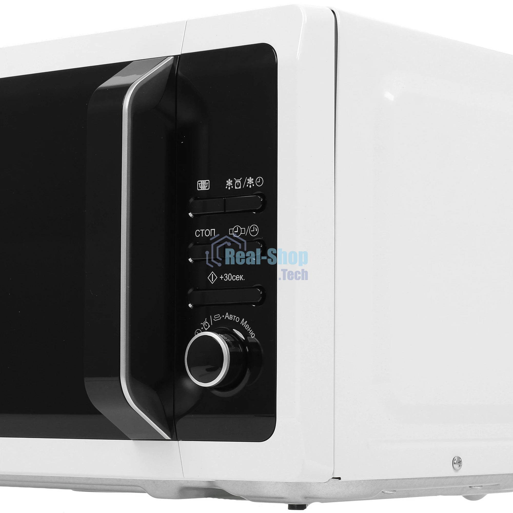 Микроволновая печь Sharp R2852RW белый, 20 л, 800 Вт, переключатели - кнопки/поворотный механизм