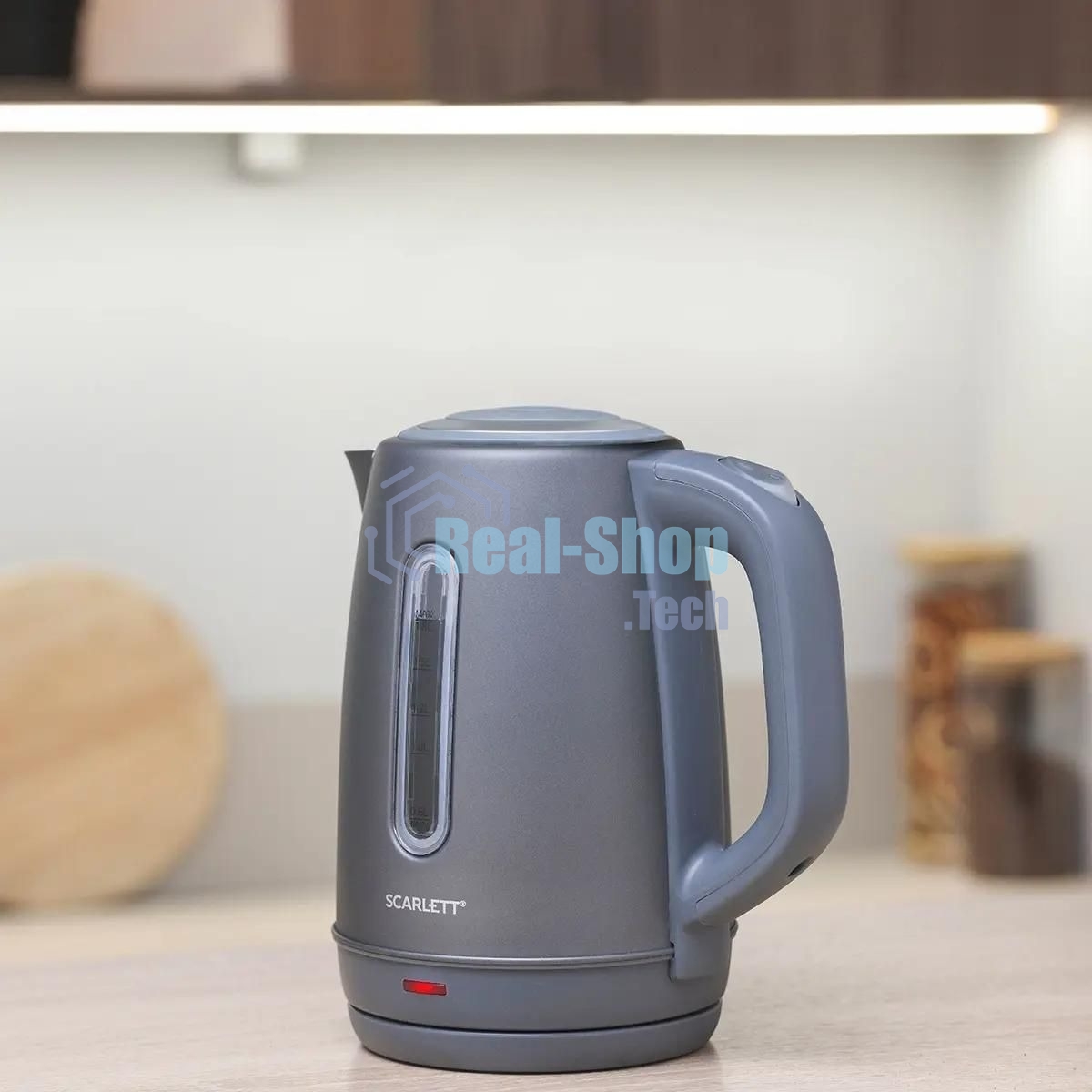 Чайник электрический Scarlett SC-EK21S42 1.8л. 1800Вт графит корпус: пластик