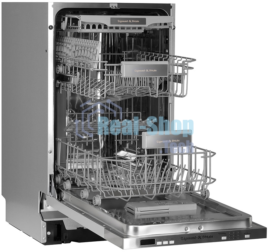 Встраиваемая посудомоечная машина Zigmund & Shtain DW 301.4, серый, 44.8 см, 11 компл., 49 дБ, класс A++