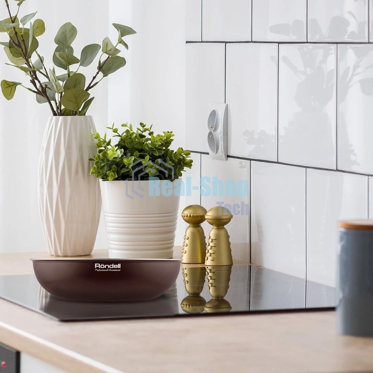 Набор посуды Rondell Kortado7 предм. (сковорода 26х5,5, сковорода 28х5,5, ковш 16х8, кастрюля 20х9,5, съемная ручка