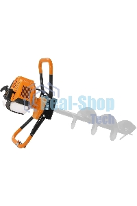 Мотобур Carver AG-43/000 бытовой 2-х такт. 1250Вт 1.7л.с. 43см3 6500об/мин (01.003.00038)