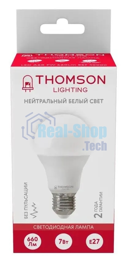 Лампа светодиодная Hiper TH-B2002 THOMSON LED A60 7W 660Lm E27 4000K