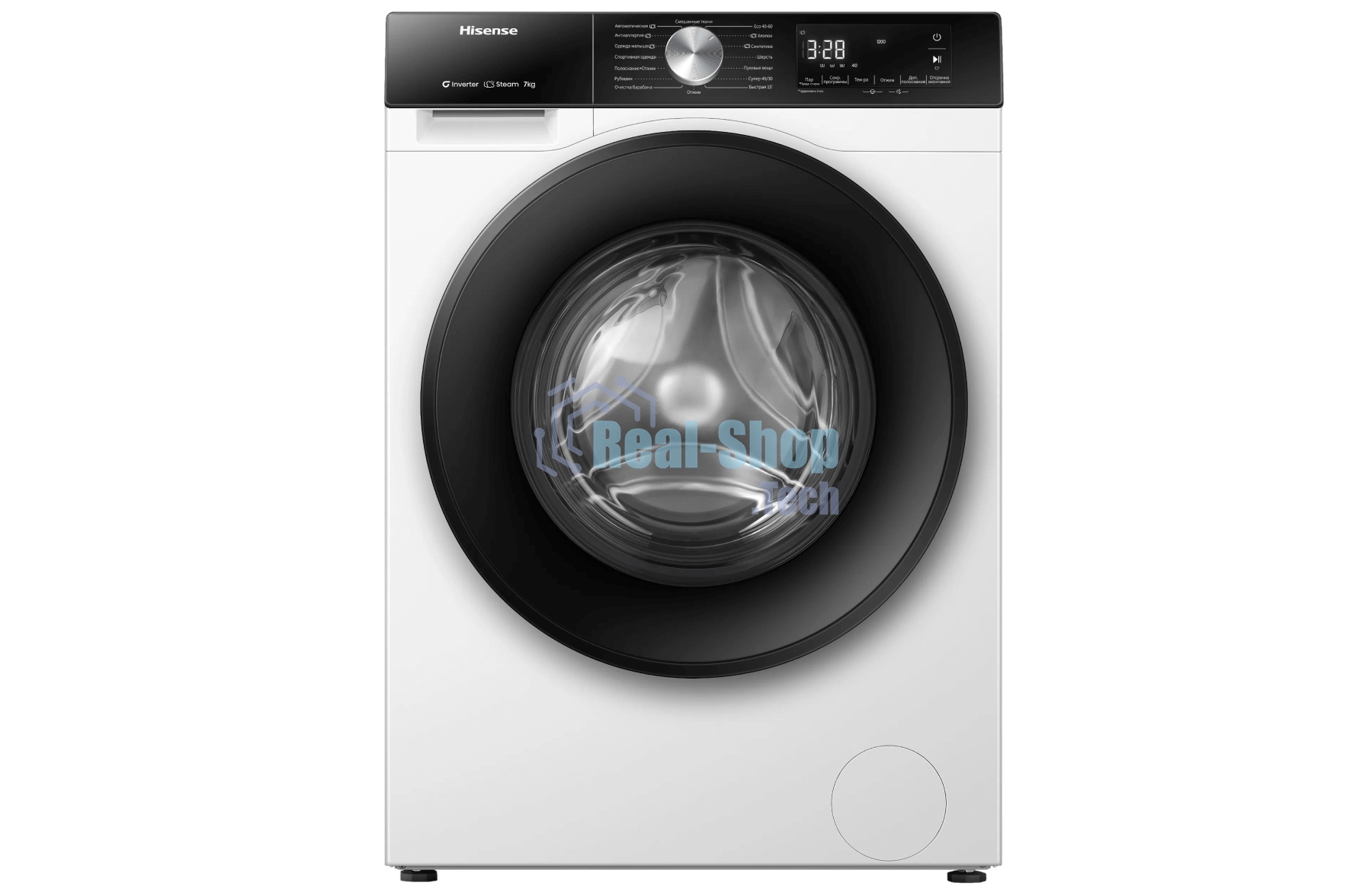 Стиральная машина Hisense WF3S7021BWU белый, загрузка фронтальная 7 кг, 1200 об/мин, класс A+++