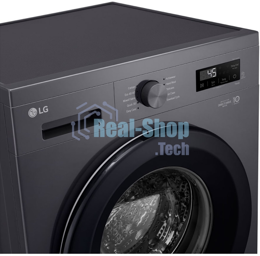 Стиральная машина LG F2Y1TYP6J графит, загрузка фронтальная 8 кг, 1200 об/мин, класс A