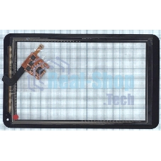 Сенсорное стекло (тачскрин) для LG Optimus Pad (V900), черное
