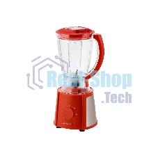 Блендер Galaxy Line GL 2162, красный, стационарный, 700 Вт, четырехлопастный нож, 4 скорости, импульсный режим