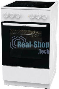 Плита электрическая Gorenje GEC5A41WG белый, конфорок 4 электрических, духовка 62 л, 50 см x 85 см x 59.4 см