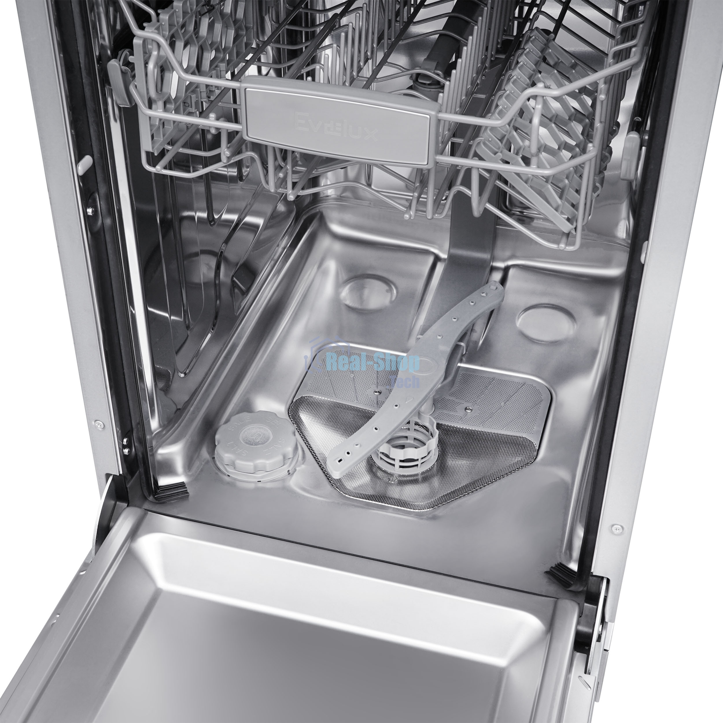 Встраиваемая посудомоечная машина Evelux BD 4502, белый, 44.8 см, 10 компл., 47 дБ, класс A++