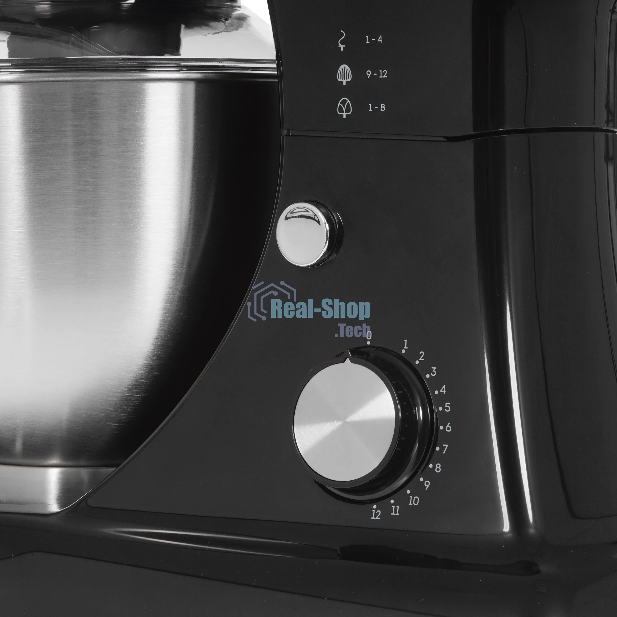 Миксер Galaxy Line GL 2230, черный, планетарный, 700 Вт, 12 скоростей