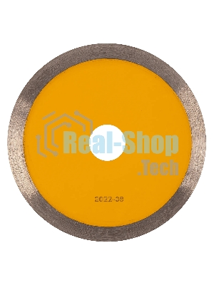 Диск алмазный отрезной Denzel 125 х 22,2 мм, сплошной, супертонкий, горячий пресс, мокрое резание