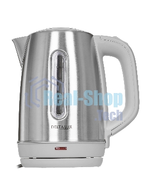 Чайник электрический Delta Lux DE-1015 серый 2кВт, 1.8 л