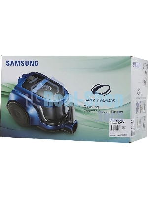 Пылесос Samsung VCC4520S36 синий/черный, 350/1600 Вт, уборка сухая, пылесборник контейнер 1.3 л