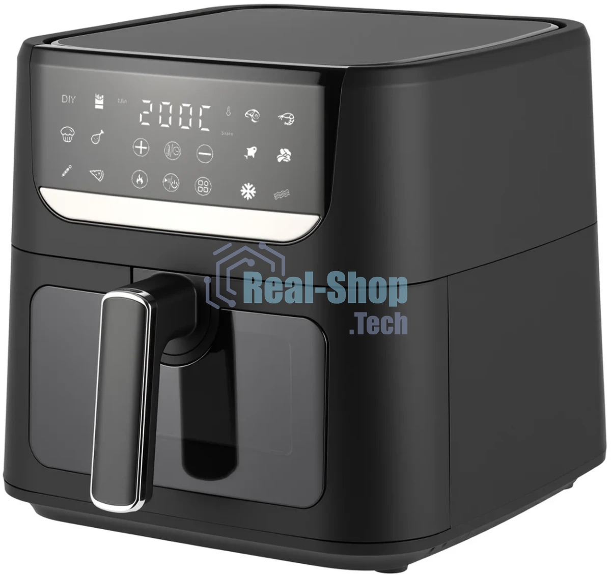 Аэрогриль TopDevice TDA601 черный, 1500 Вт, 6 л, сенсор, 12 программ