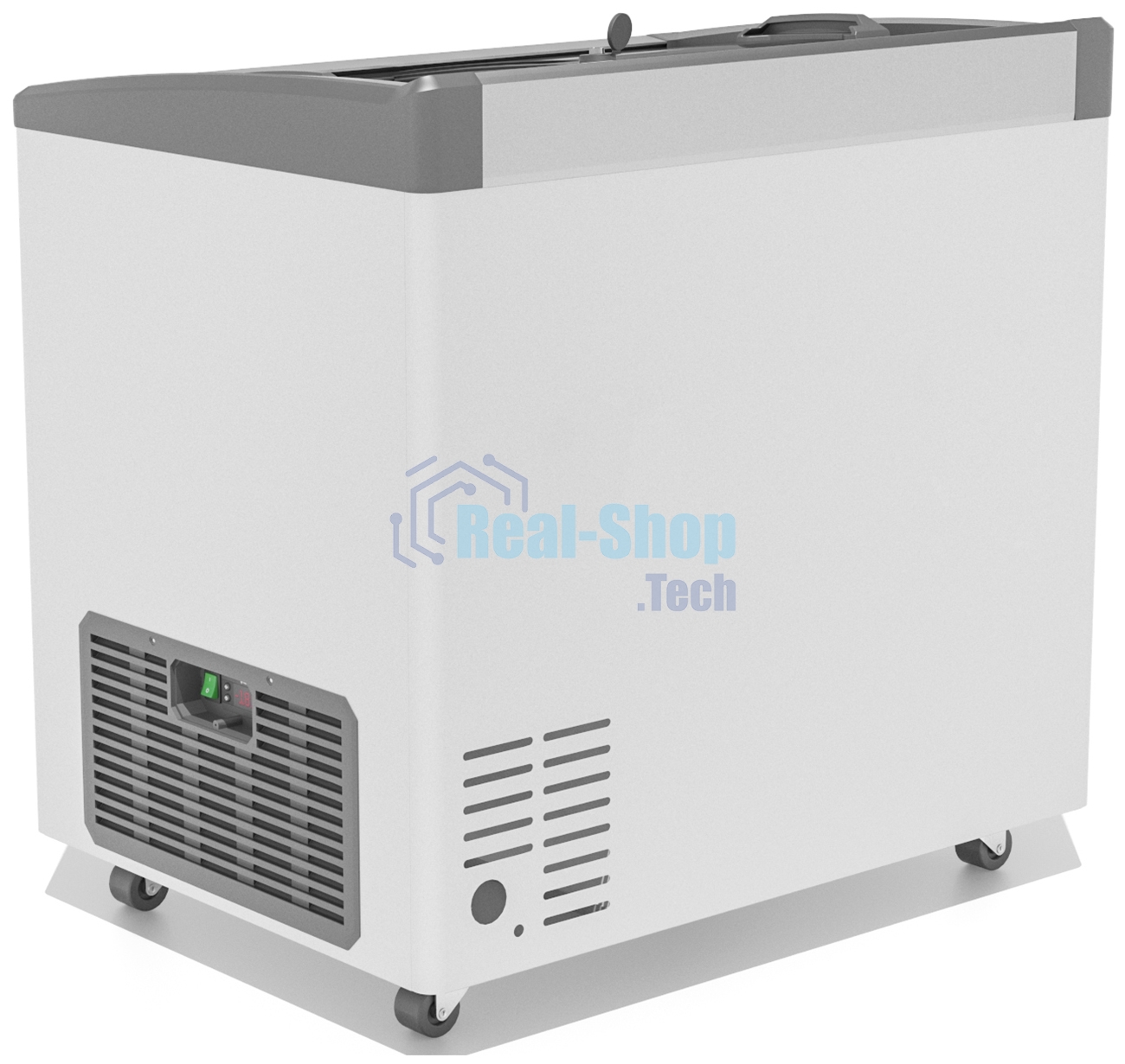 Морозильный ларь FROSTOR GELLAR FG 250 E, белый/серый, 240л, 2 корзины
